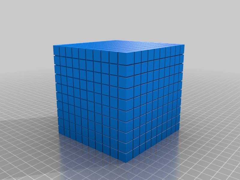 🏫 Diemes Cubes (Counting Cubes - Primary school)・Free 3D File for ・Cults