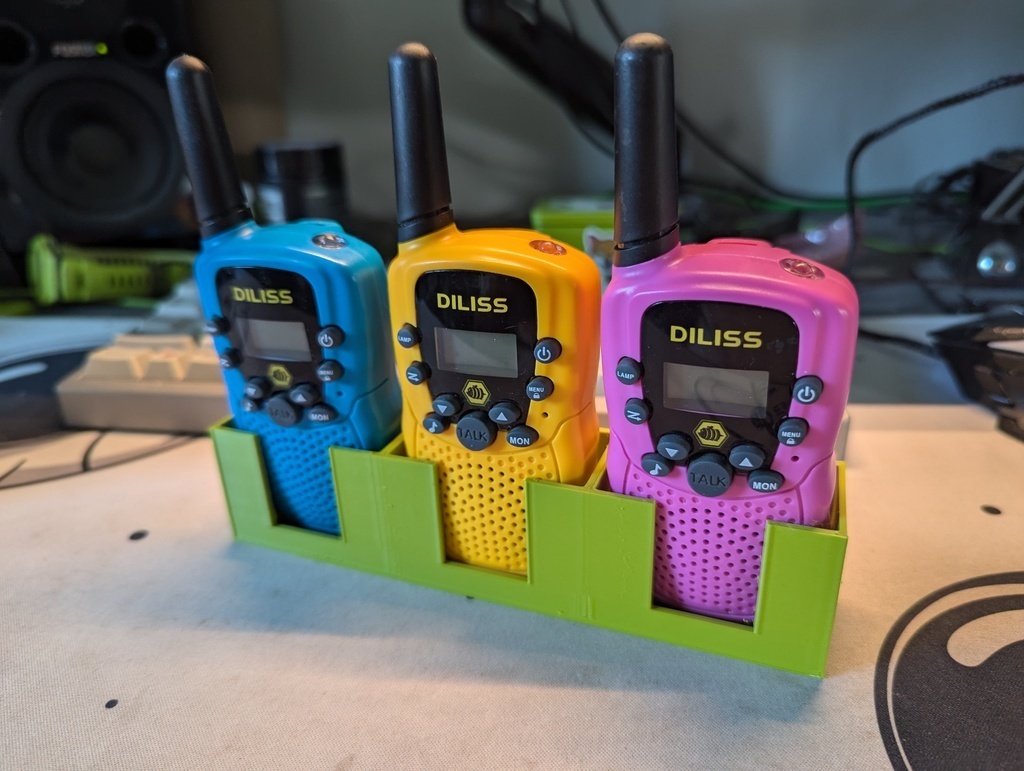Free 3D file Walkie Talkie Holder w/ Command strip tabs 🏢 ・3D print ...