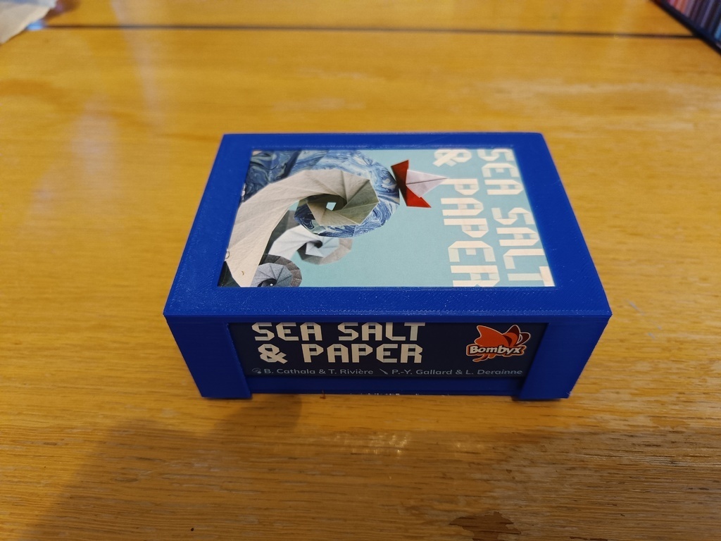 sea salt and paper card sleeves Sea Salt & Paper (support sleeved cards) by Blake Nguyen | Download free STL model