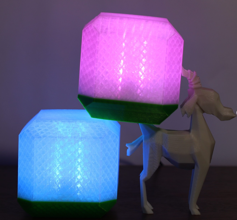 ESP32-powered Programmable Neopixel Lamp