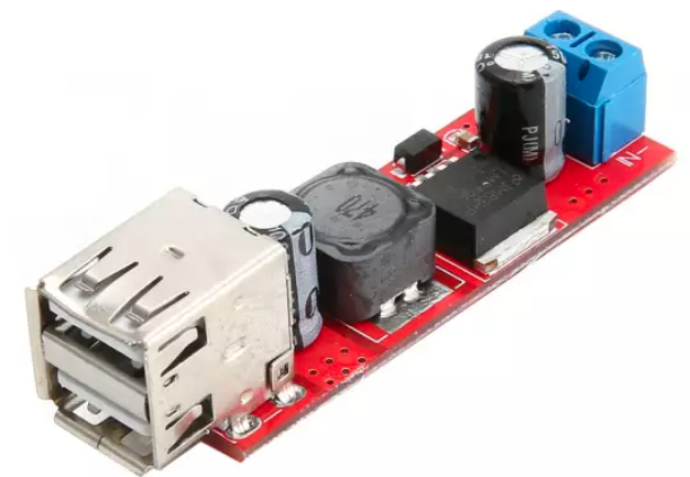 3D-Datei Gehäuse mit 2 USB-Anschlüssen und DC-DC-Stromwandler kostenlos ...