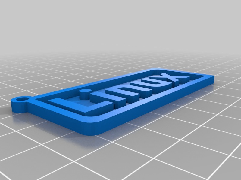 Archivo 3D gratis Llavero Linux 🎨 ・Objeto para impresora 3D para ...