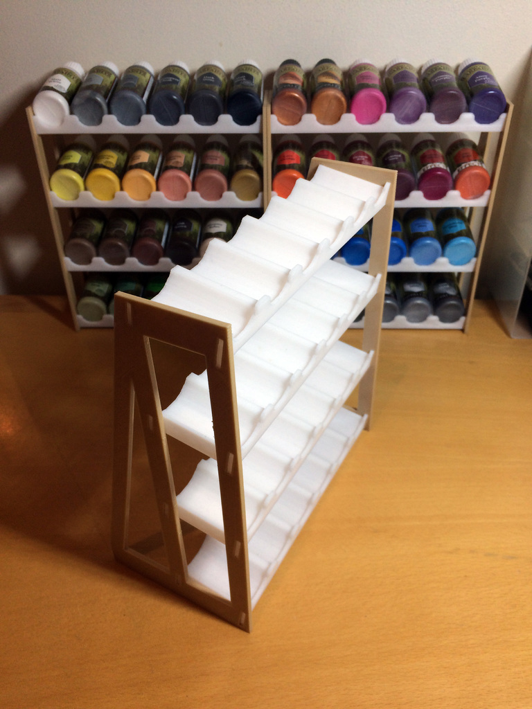 🎨 The Perfect Paint Rack・Free 3D File for ・Cults