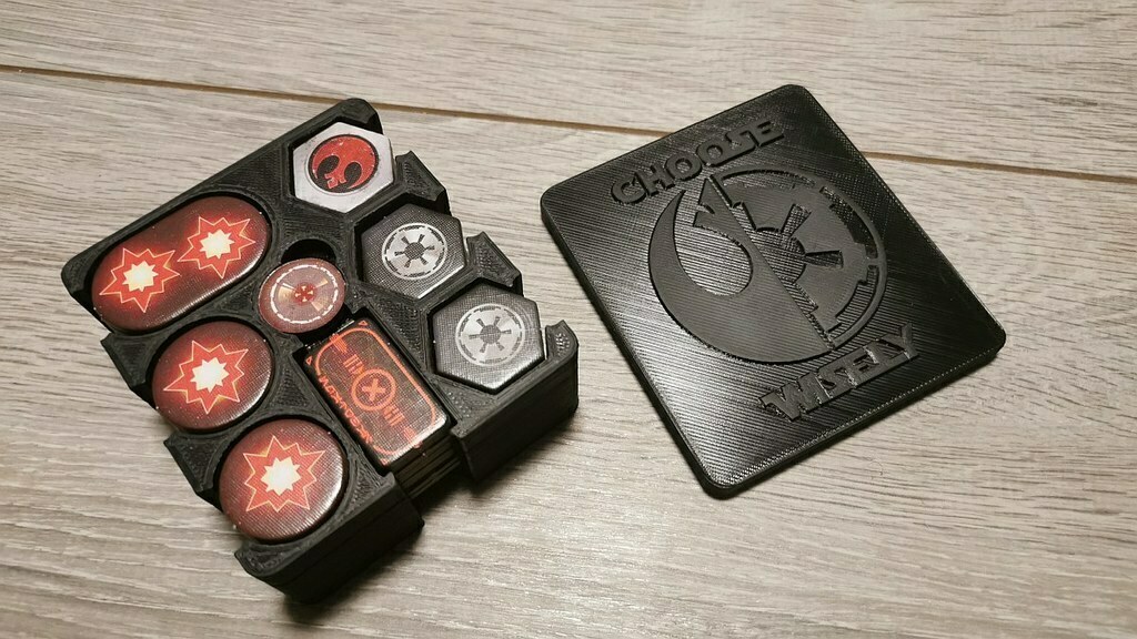 Free STL file Star Wars Rebellion compact token holder ⭐ ・3D printing model to download・Cults