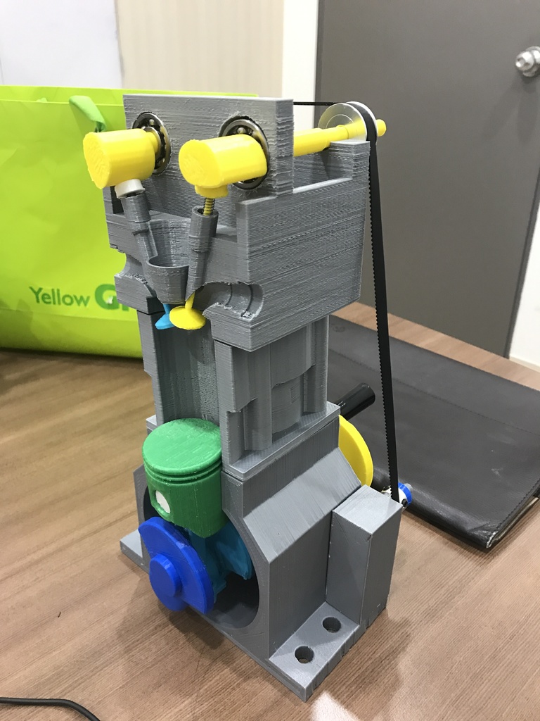 Бесплатный 3D файл учебное пособие Роторный и поршневой двигатель ...