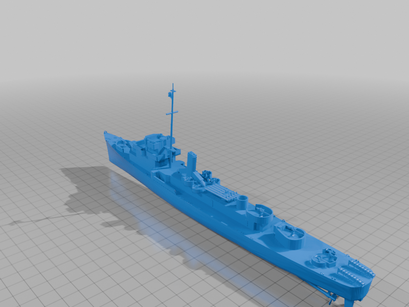 👽 Buckley-class destroyer Escort (WWII) – US Navy・Free 3D File for ・Cults