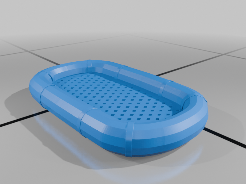 🛥️ US Navy Life Raft - WWII (Early)・Free 3D File for ・Cults