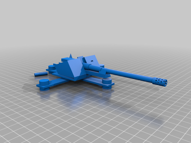 Fichier 3D gratuit Canon lourd anti-char personnalisé 🧞‍♂️ ・Objet