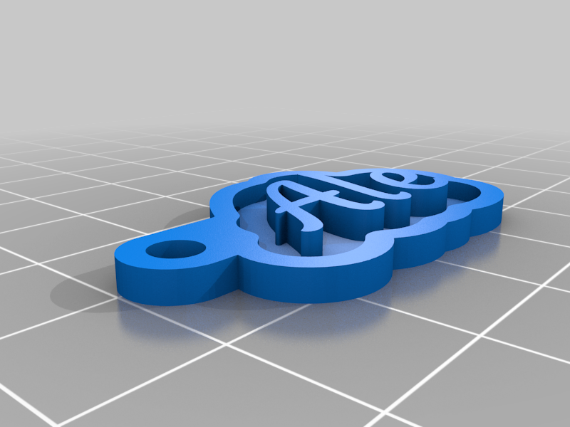 Free 3D file chaveiro Ale 🔑 ・Model to download and 3D print・Cults