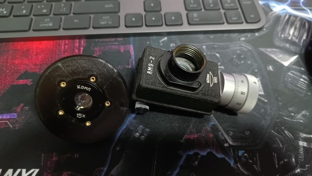 🔬 AM9-2 soviet microscope micrometer to Nikon F adapter・Free 3D File ...