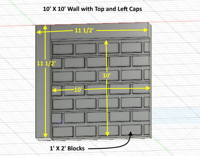 Free 3D file N Scale - 10 Foot X 10 Foot Stone Wall Sections 🦶 ・3D ...