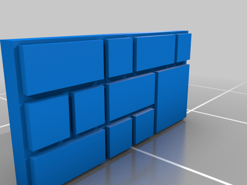 Free 3D file N Scale - Basic 4' X 8' Stone wall sections to be used in ...