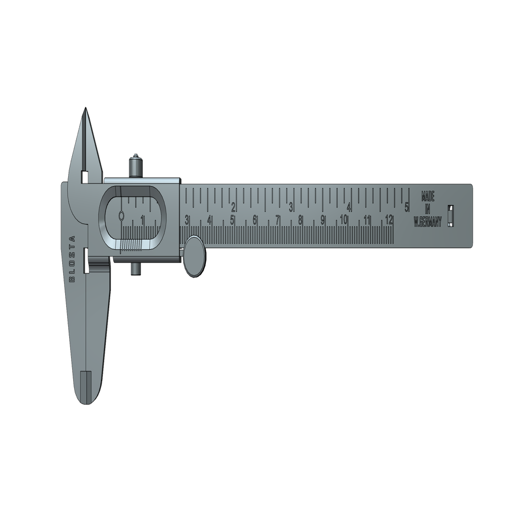 Free 3D file West German vernier caliper 🔧 ・3D print design to download