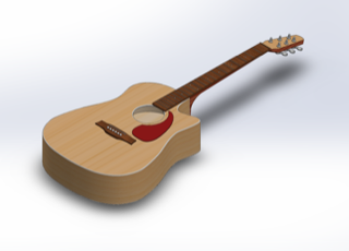 Free 3D file Acoustic Guitar 🎸・3D printable design to download・Cults