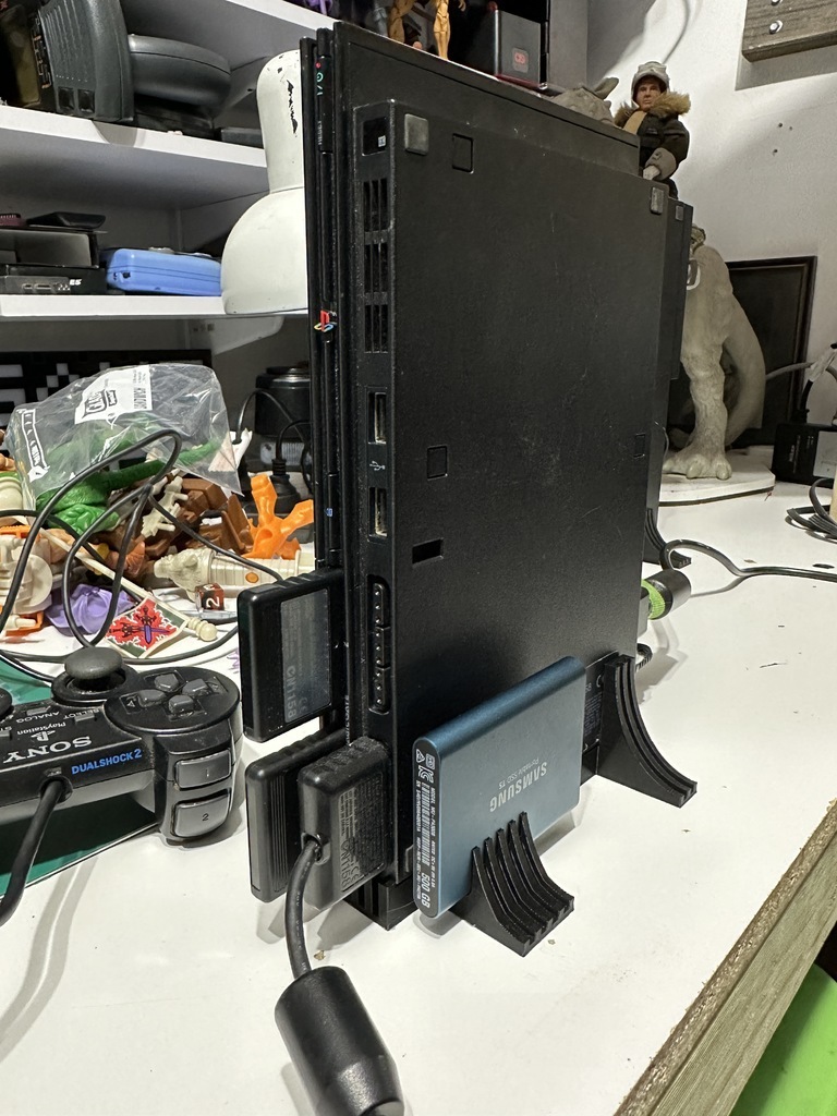 3D-Datei PS2 Slim Ständer und HDD-Halter angepasst kostenlos 🕹️ ・Modell ...