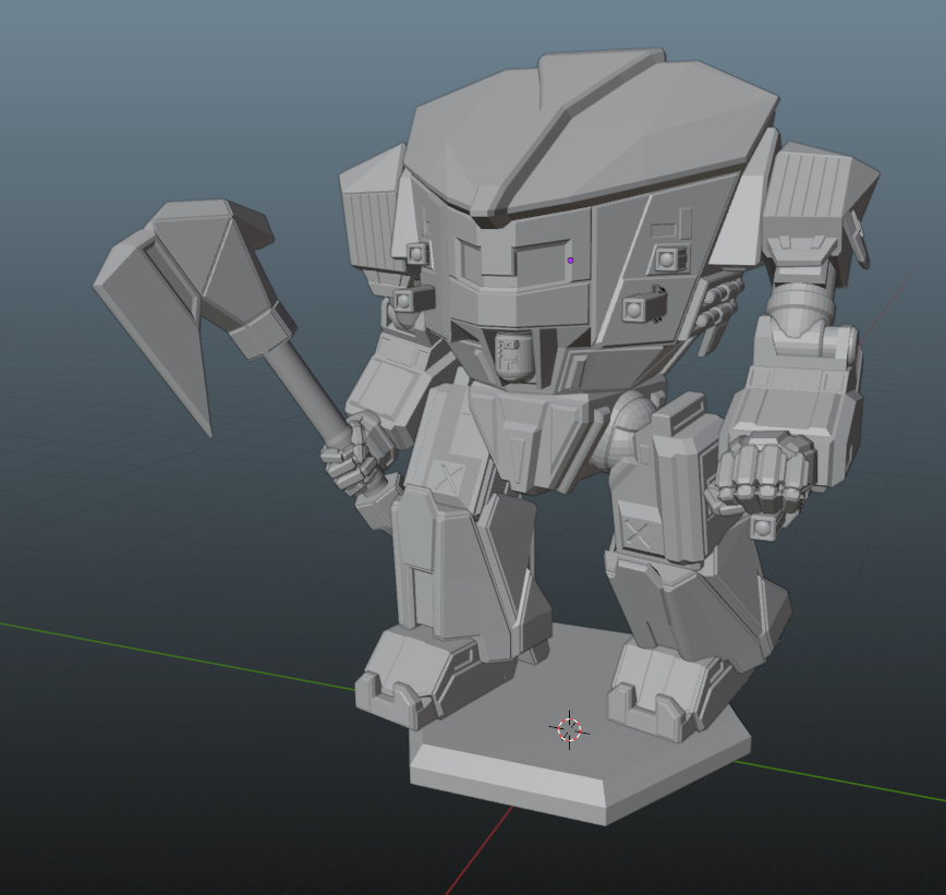 🧸 Neanderthal Battlemech・Free 3D File for ・Cults