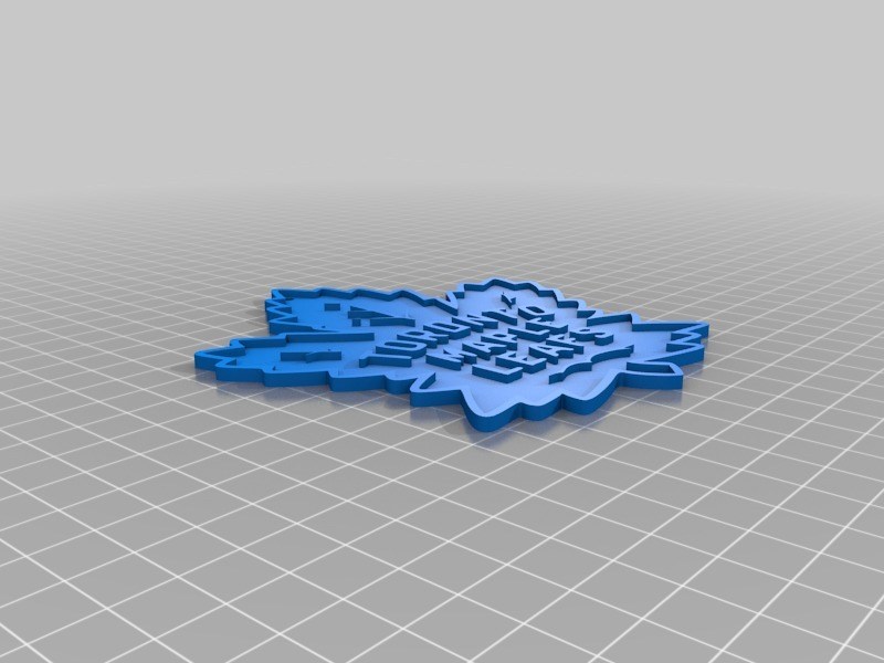 Free 3D file Maple Leafs key chain 🍁 ・Template to download and 3D print ...