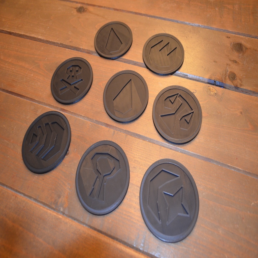 🍹 Rune Drink Coasters (Runescape)・Free 3D File for ・Cults