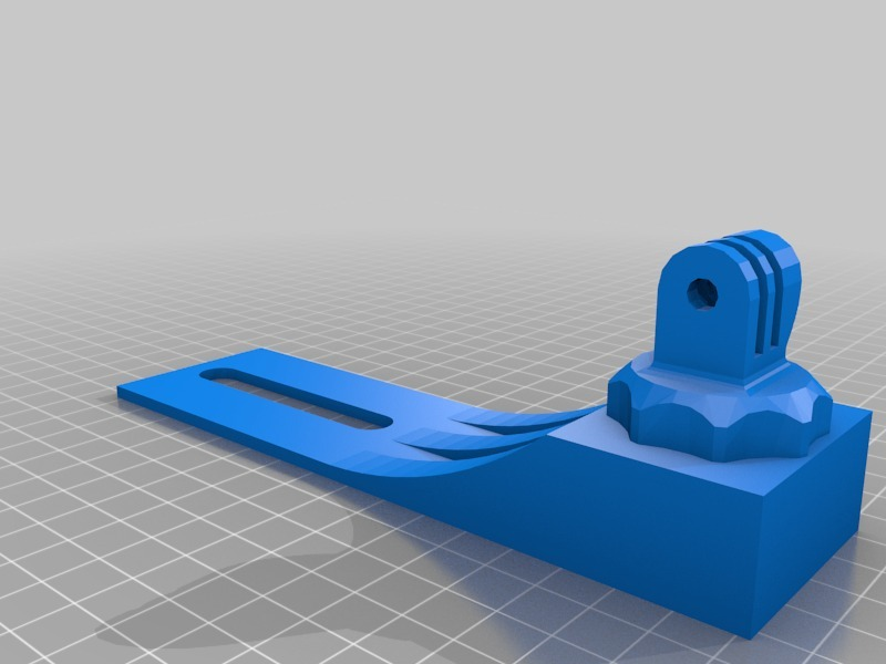 Makerbot Padded Base Archivo 3D gratis Makerbot Rep2 GoPro Montaje de la placa de ...
