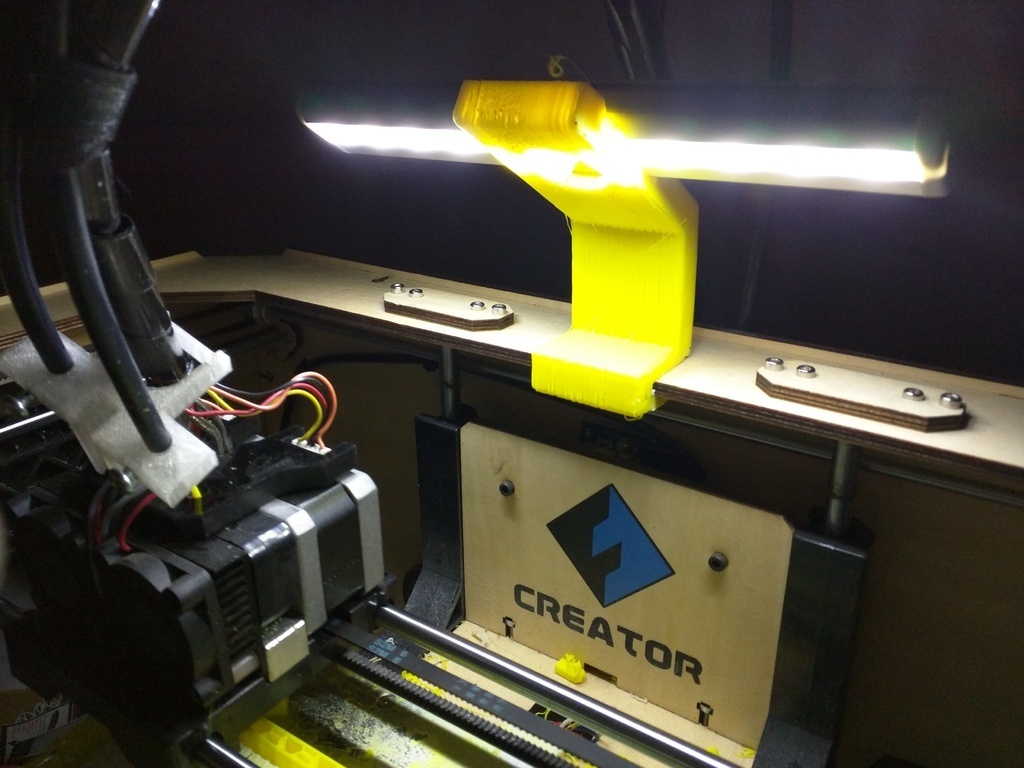 Free 3D file Light Holder for FlashForge Creators Without Lighted Work ...