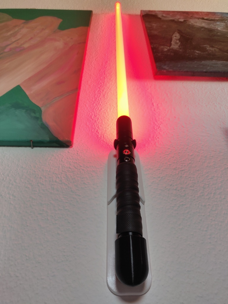 Free 3D file Lightsaber wall mount (vertical) 👽・3D printable design to ...