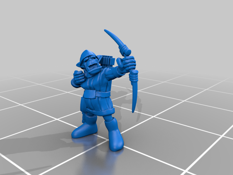 ⚔ Orc archers・Free 3D File for ・Cults