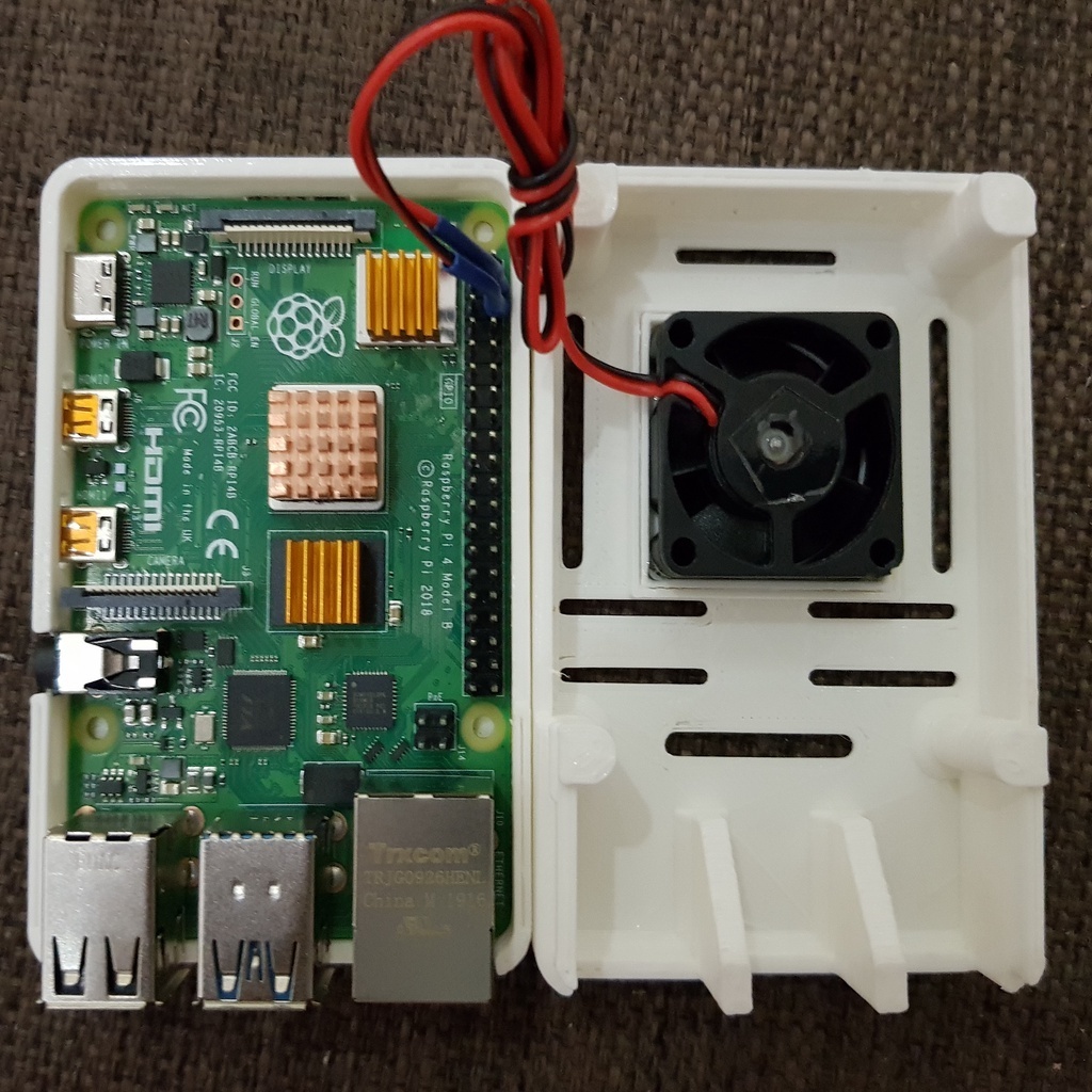 🖥️ Raspberry Pi 4 B case with Fan 30 mm 40 mm 50 mm Fusion 360 Dummy ...
