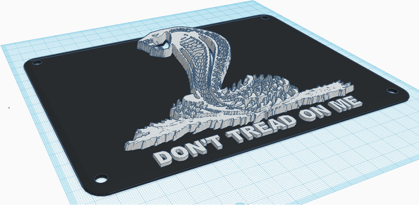 🧞‍♂️ Don't Tread On Me - Cobra Edition - License Plate・Free 3D File for ...