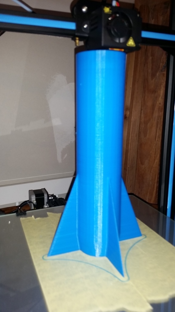 3D file Model Rocket 2 piece, made for CR-10 height 🚀 ・3D print object ...