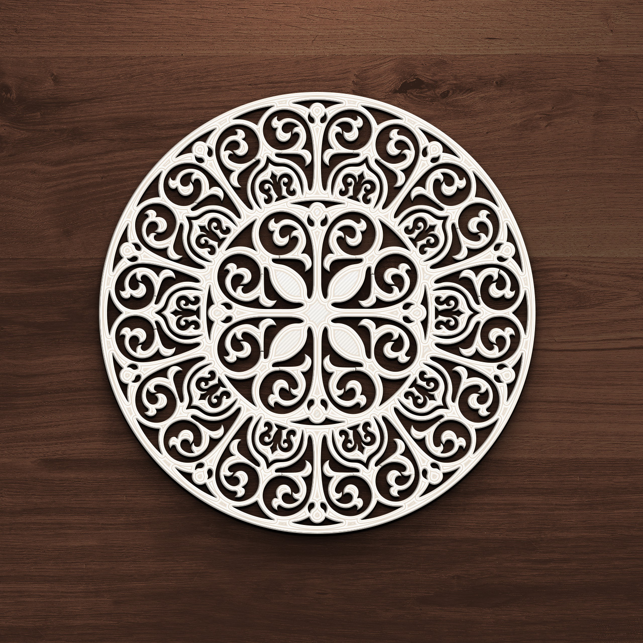 shape_ex136.jpg Ornate Mandala Wall Art - Elegant Circular Decor