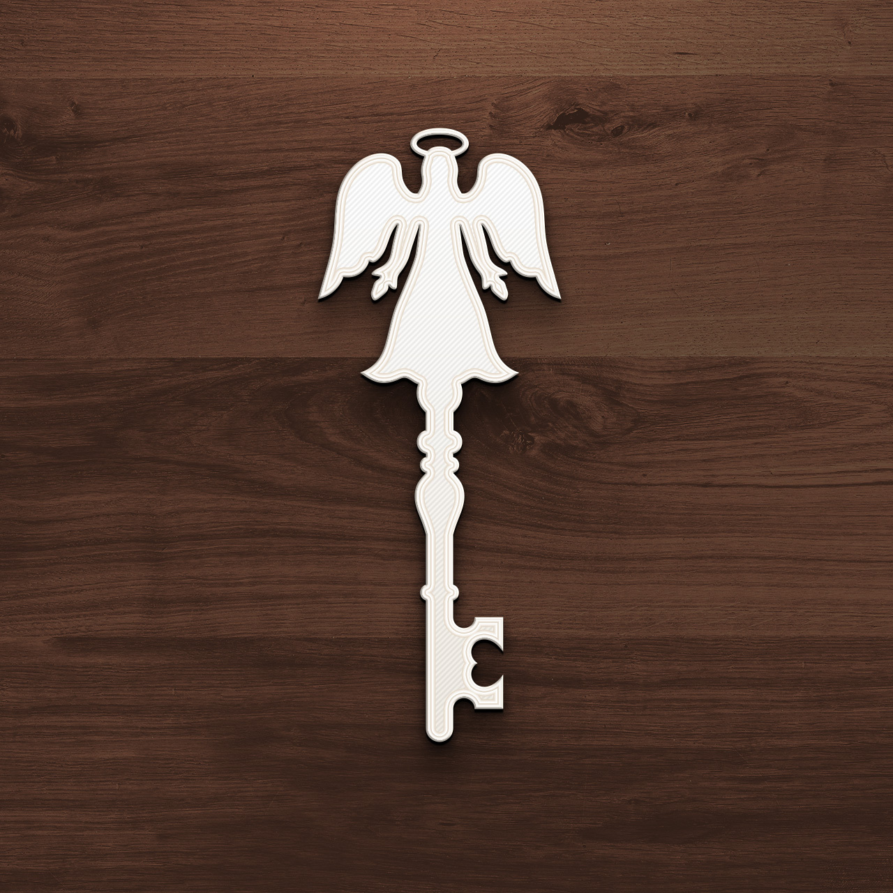 👼 Decorative Angel Wing Key - Elegant Ornamental Skeleton Key・ 3D File ...
