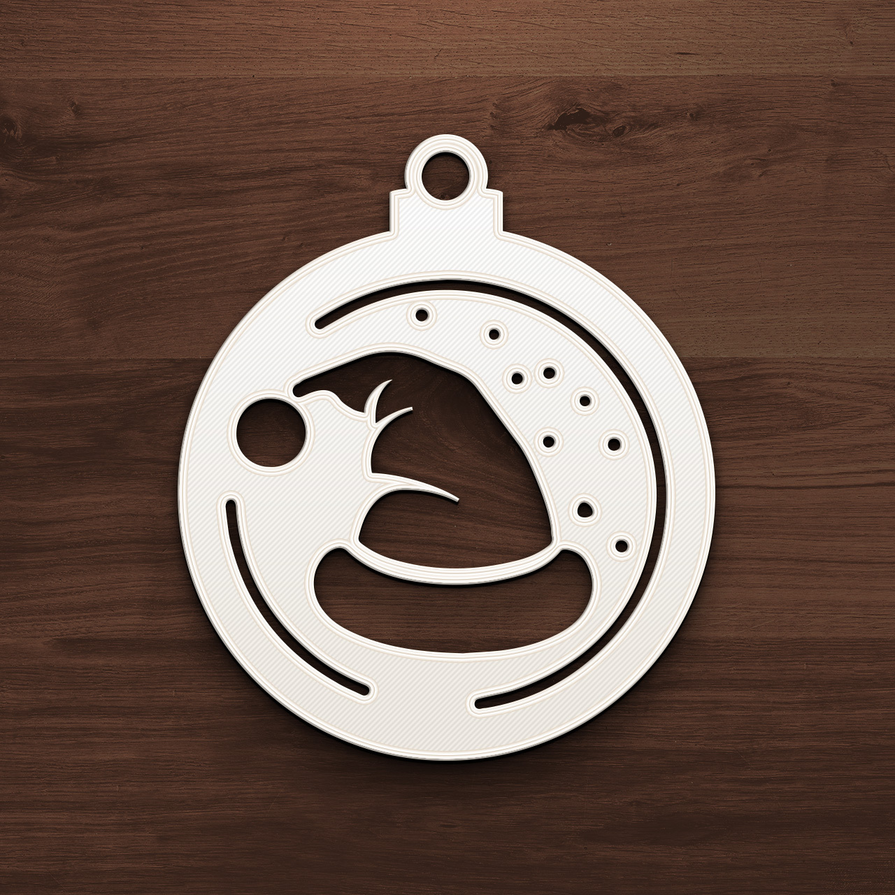 Asset_343.jpg Christmas Bauble Ornament - Minimalist Bird Design
