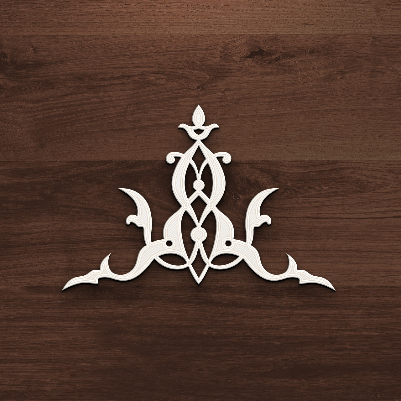 🪞 Elegant Decorative Wall Ornament - Classic Filigree Design・ 3D File for  3D printing・Cults, image size:1280x1280