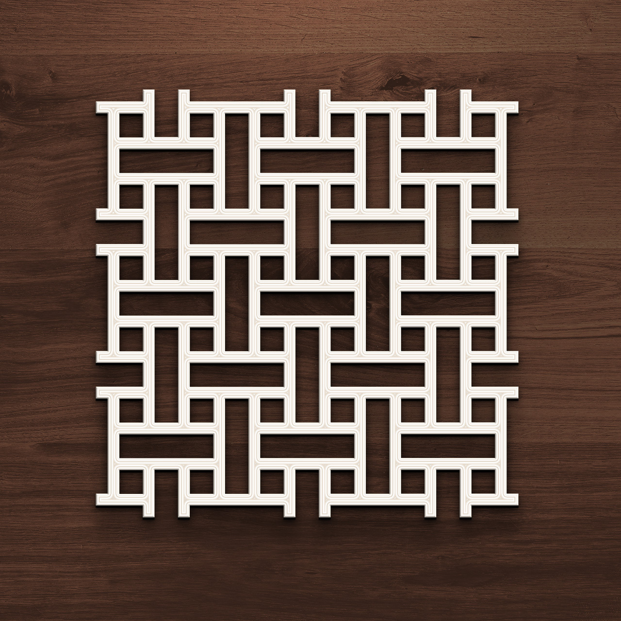 🎨 Woven Lattice Wall Art Geometric Decor Panel・ 3D File for 3D printing ... - Geometric Kitchen Lattice Wall Decor