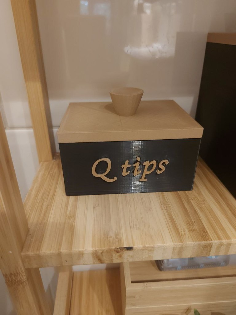 Free 3D file Stylish qtips box 📦 ・Template to download and 3D print・Cults