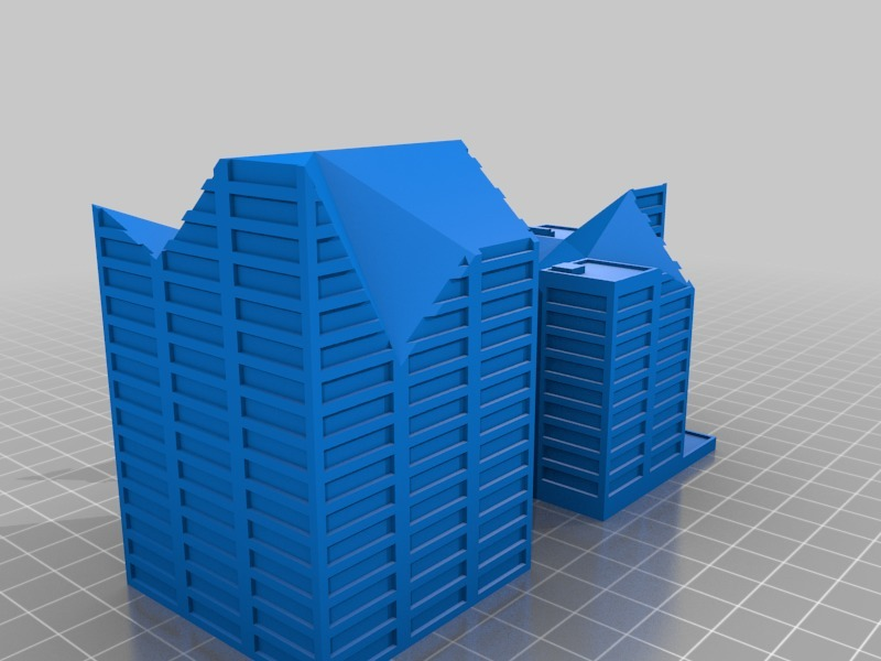 🏗️ Destructible Building 1・Free STL File for 3D printing・Cults