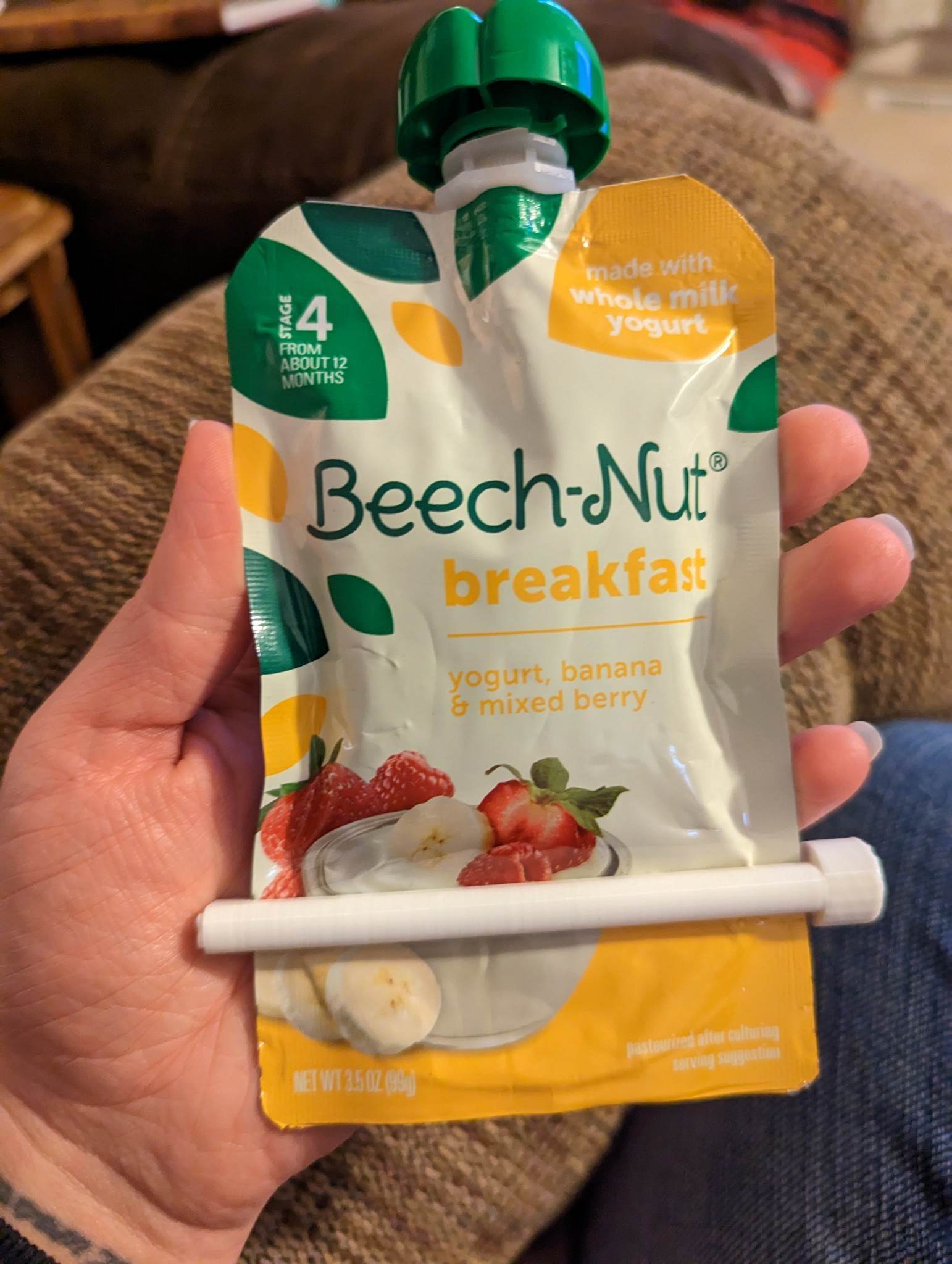 3D printed Baby food pouch squeezer・Cults