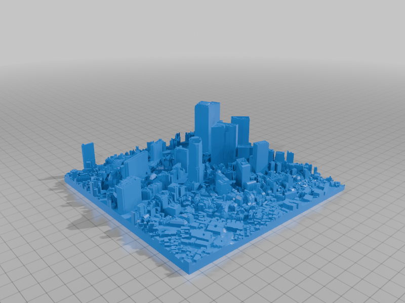 🗼 3d model of Shibuya, Tokyo (sample)・Free 3D File for ・Cults
