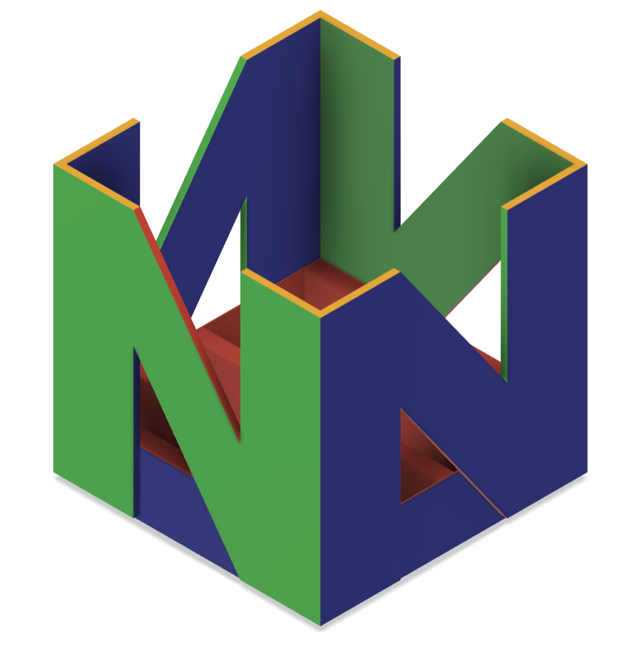 🎮 Stackable N64 Logo Cartridge Shelf・Free 3MF File for 3D printing・Cults