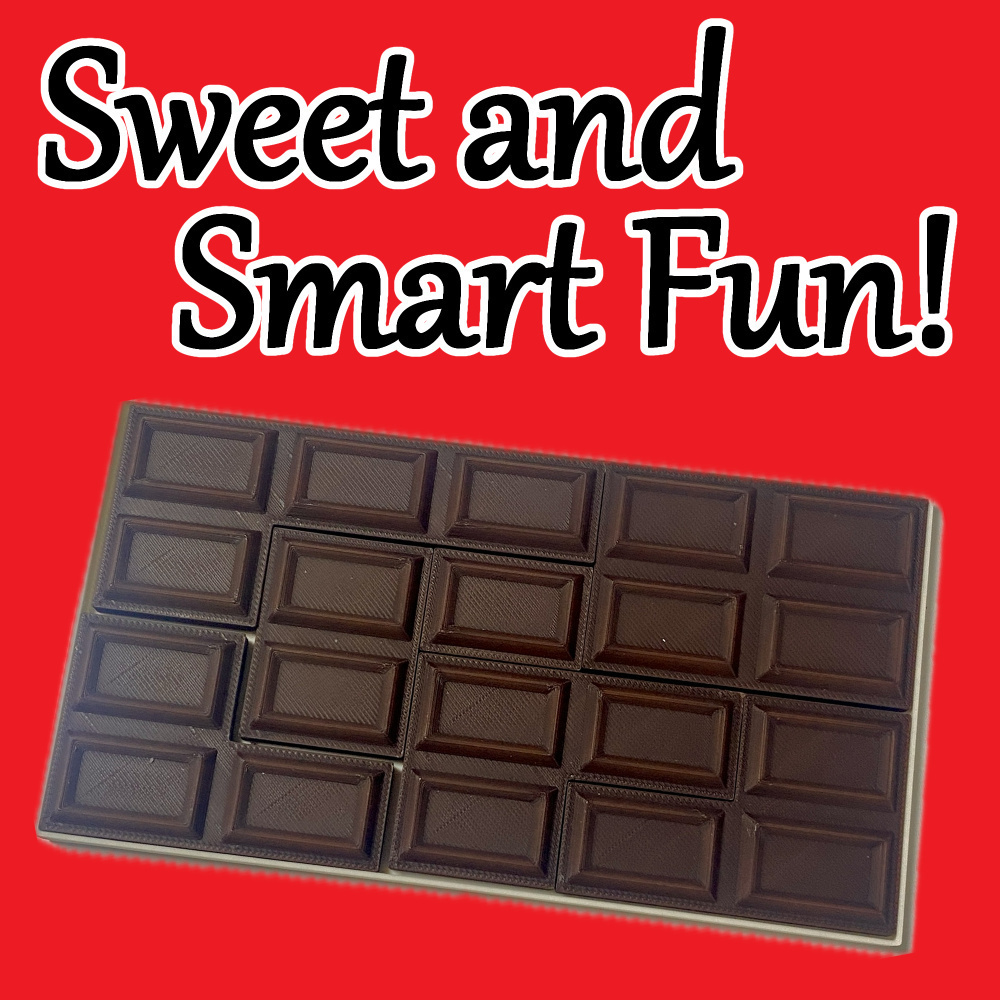 Archivo 3D gratis Chocolate Bar Puzzle 🍫 ・Objeto para impresora 3D para descargar・Cults