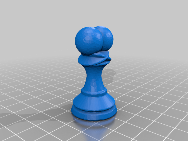 Pawn Object Free 3D file Berolina Pawn ♟️ ・3D printable object to download・Cults