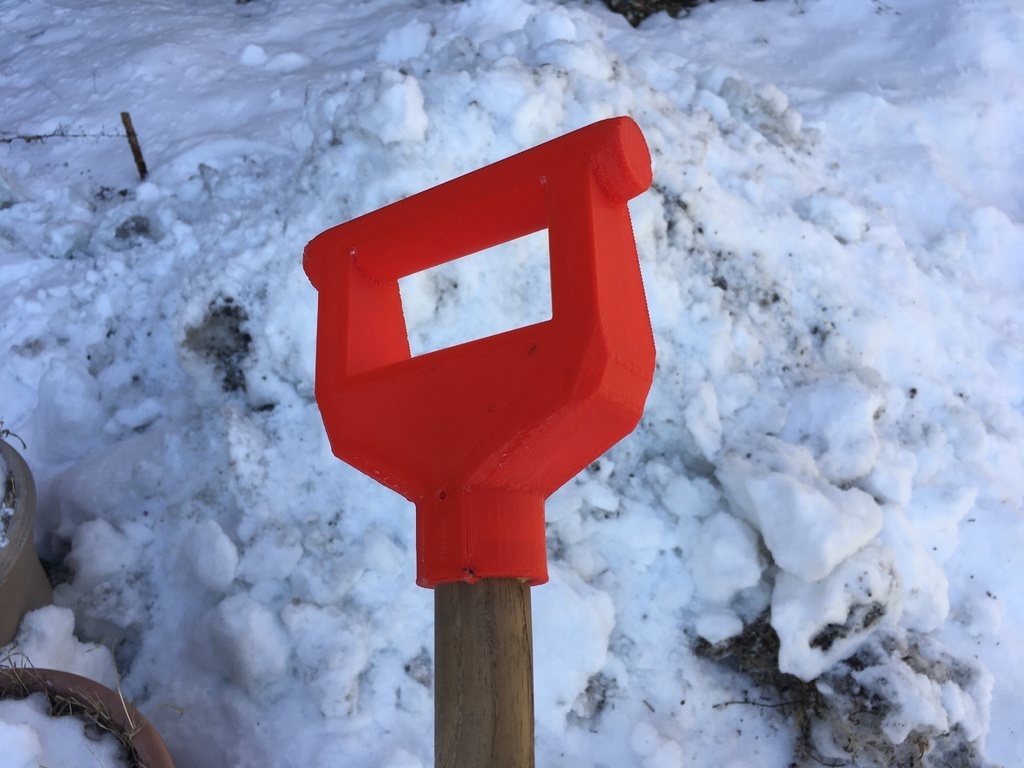Plastic Snow Shovel Handle Replacement D Grip Shovel