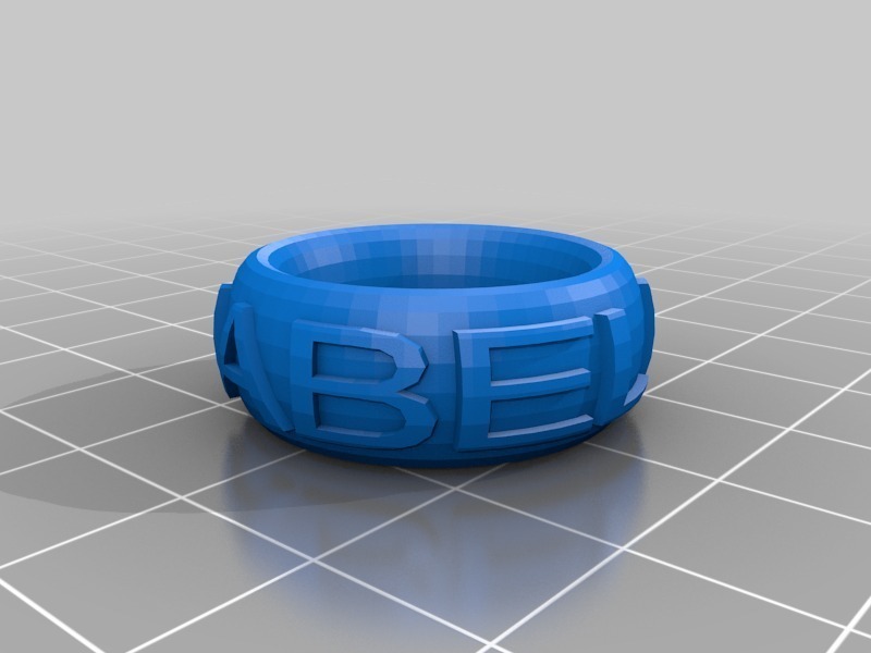 👗 ANABELLEMy Customized Text Ring/Bracelet/Crown Thing・Free 3D File for ...