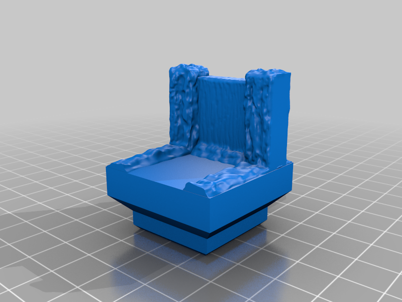 Free 3D file Basic cavern waterfall (Dungeon Blocks compatible) 🌊 ...