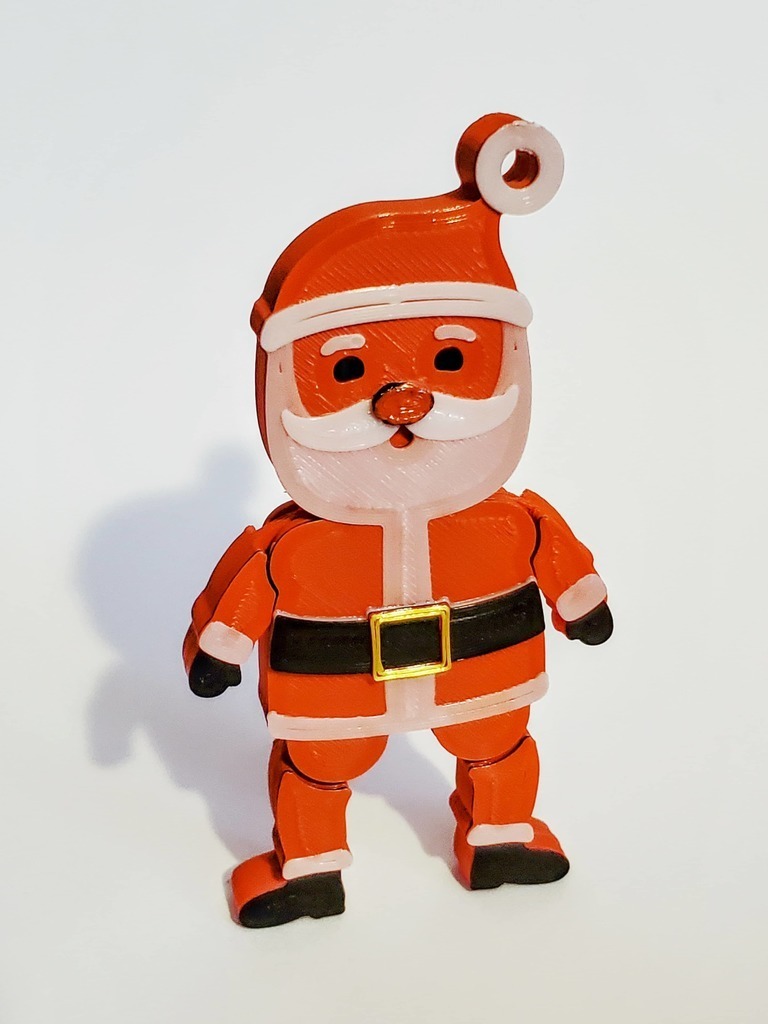 Free 3D file Full Color Santa Christmas Ornament 🎨 ・3D printer model to ...