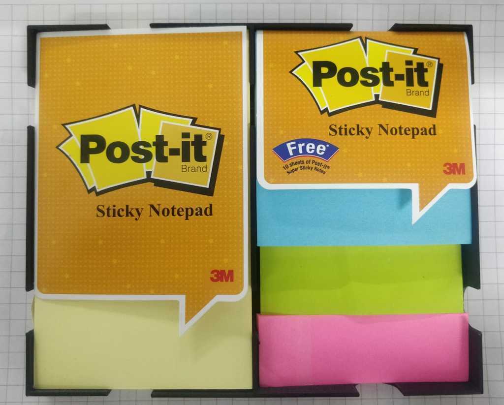 2d Postit Note 🎶 PostIt Notes Tray・Archivo 3D Gratis para ・Cults