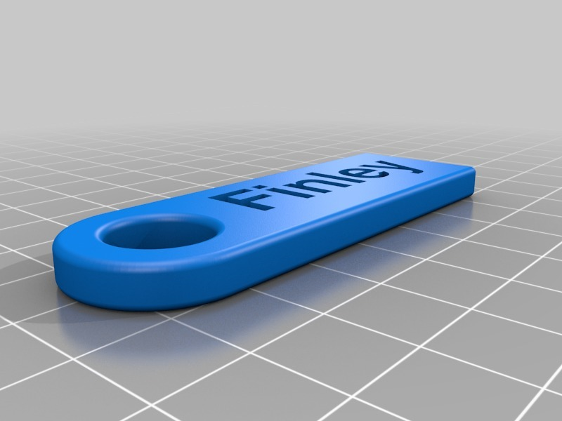 🔑 FINLEY - My Customized Personalized Key Chain・Free 3D File for ・Cults