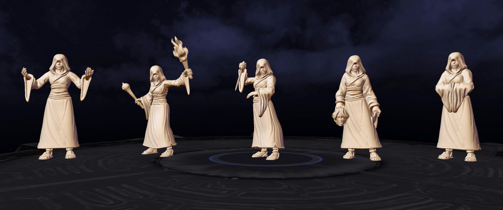 Free 3D file Herosape: Female Cultists ♀️ ・3D printable object to ...