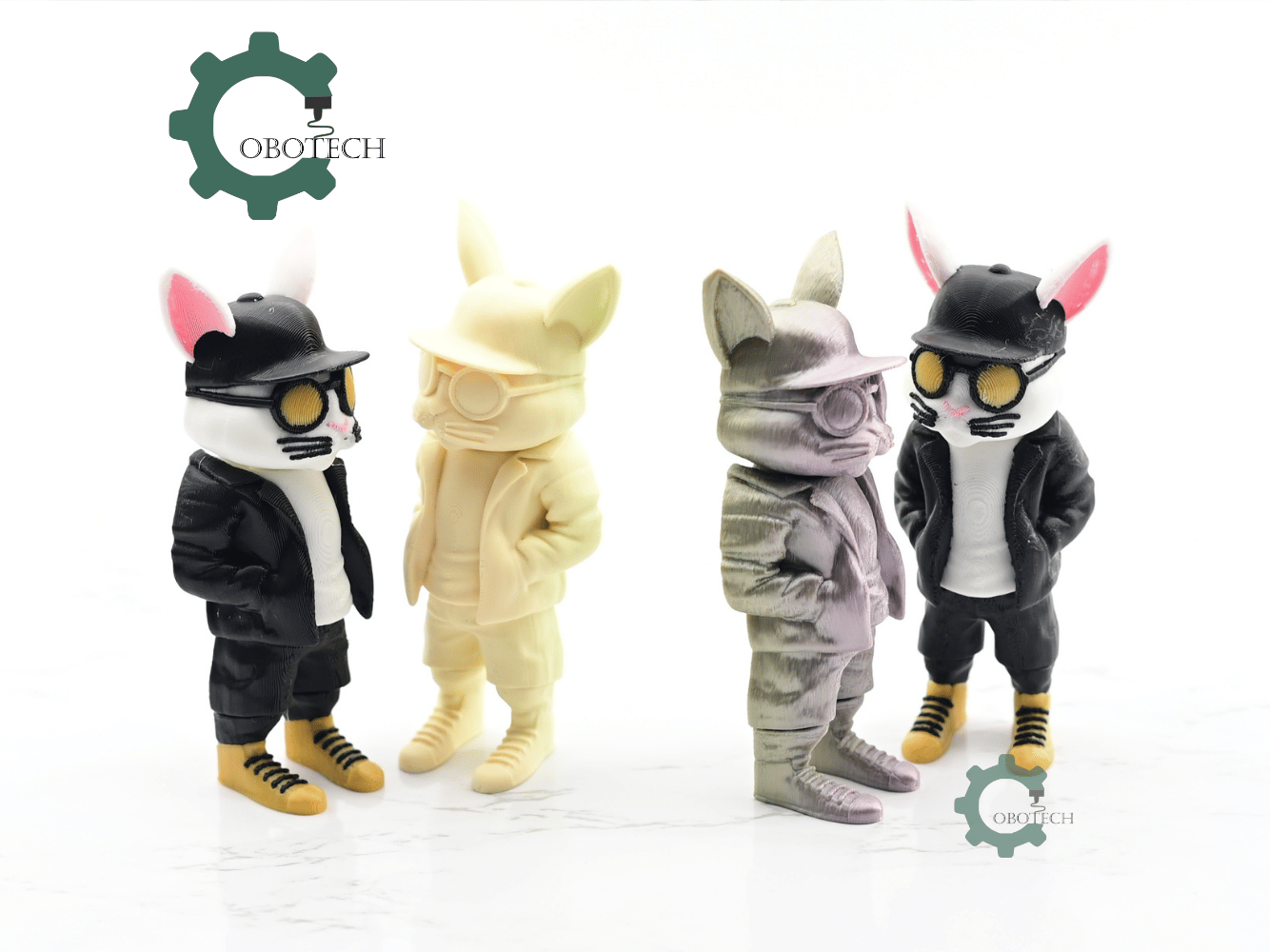 Brolly Hop Rabbit 👾 Cobotech Articulated Hip Hop Bunny Urban Vibes・ 3D File for 3D ...