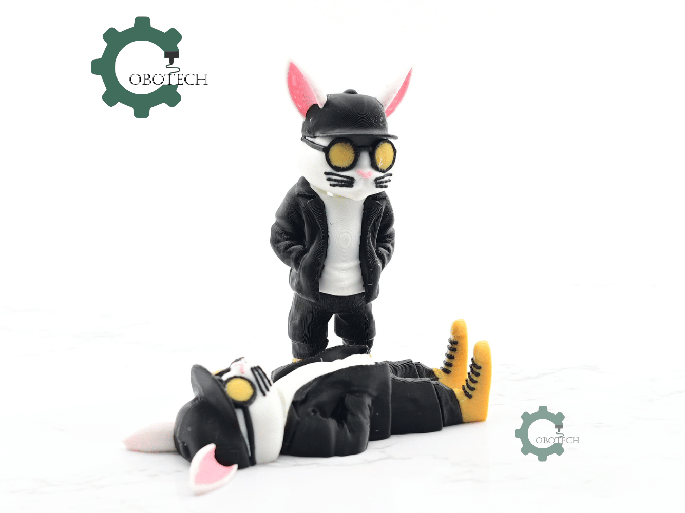 Brolly Hop Rabbit 👾 Cobotech Articulated Hip Hop Bunny Urban Vibes・ 3D File for 3D ...